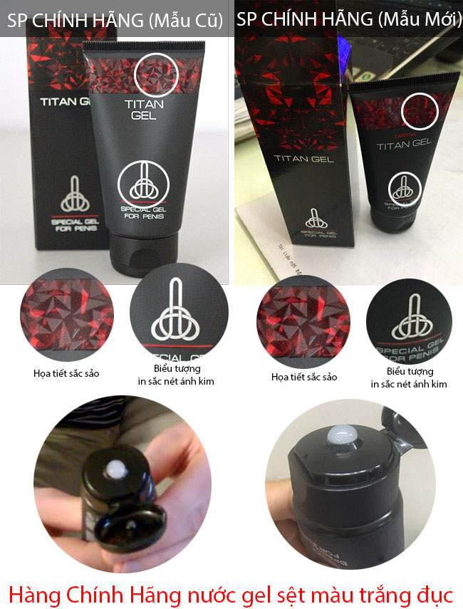 Gel Titan tăng kích thước dương vật Nga chính hãng an toàn