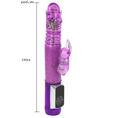 Dương vật giả Butterfly Newlook rung xoay cao cấp đáp ứng phê