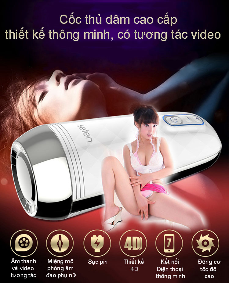 Cốc thủ dâm Leten Z9 kết nối mobile hiện đại mềm mịn Cốc thủ dâm Leten Z9 kết nối mobile hiện đại mềm mịn