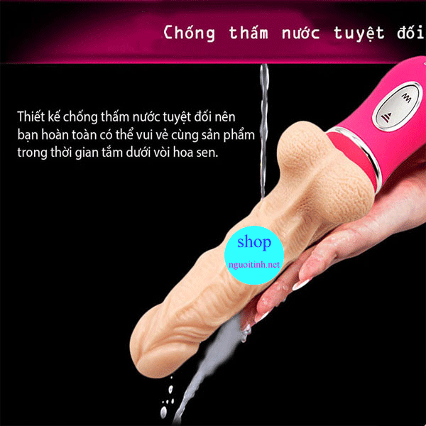 Dương vật giả rung thụt cao cấp USA tạo nhiệt mềm mại