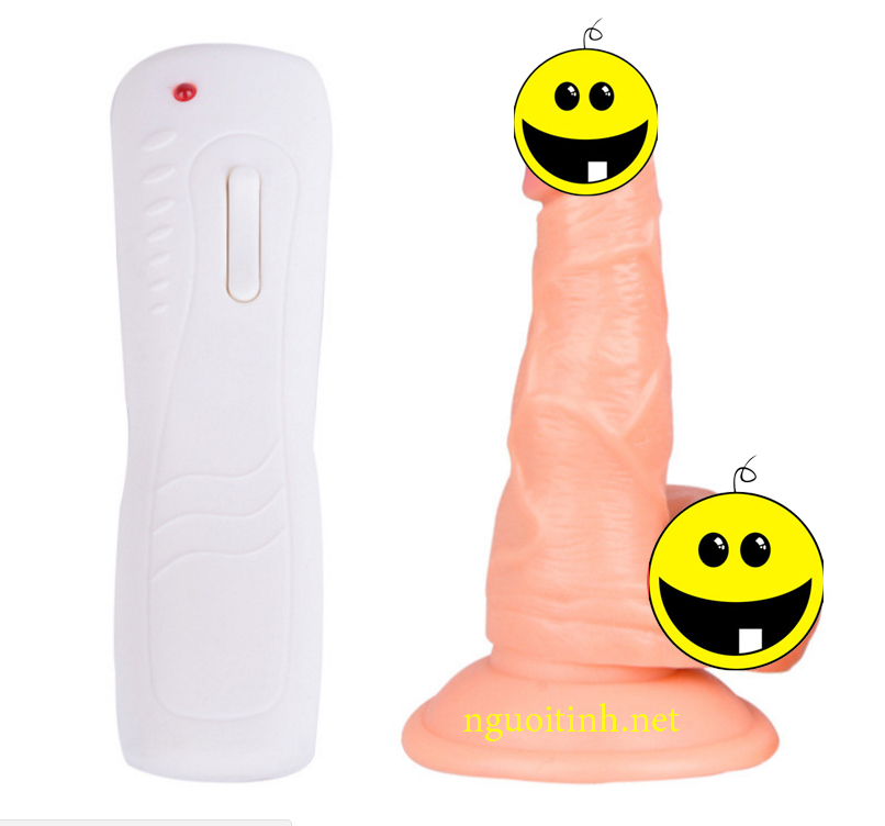 Dương vật giả gắn tường mini rung xoay 360 độ