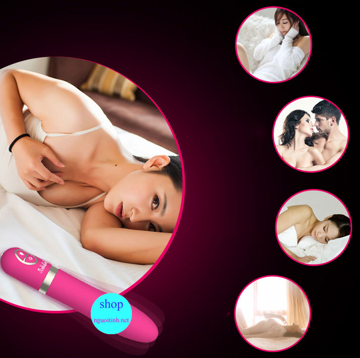 Que rung nhiệt cao cấp đầu dài thon thả đa chế độ rung