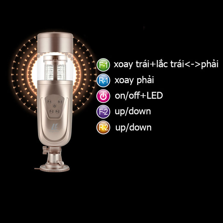 Máy thủ dâm tự động Flashing lover 2500 chế độ rung mạnh