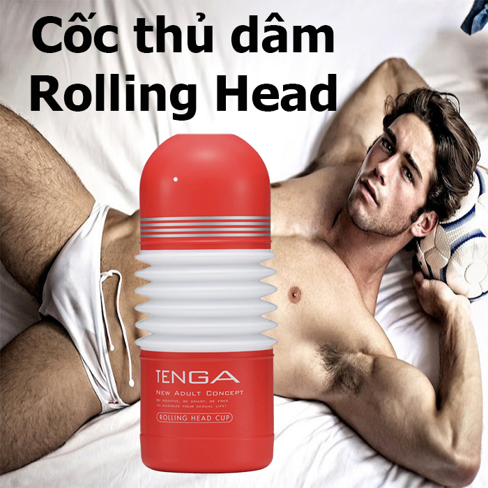 Cốc thủ dâm Tenga Rolling Head silicone Nhật Bản
