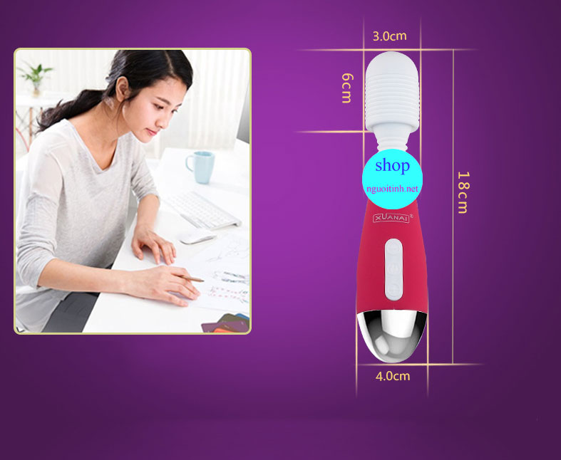 Máy massage âm đạo XUANAI chày rung cực khoái mạnh mẽ an toàn