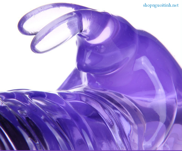 Dương vật 2 pin rung trong suốt thiết kế đa năng kích thích mạnh