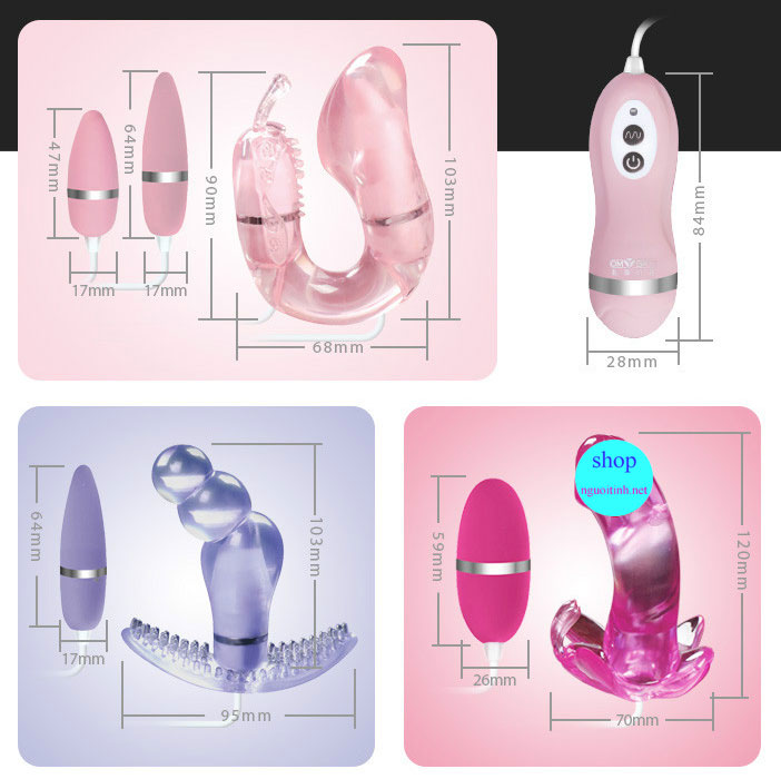 Trứng rung massage 2 đầu cao cấp, kích thích sâu nữ giới