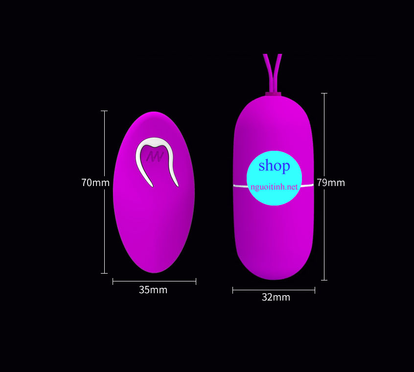 Trứng rung điều khiển từ xa Pretty Love kích thích tối đa