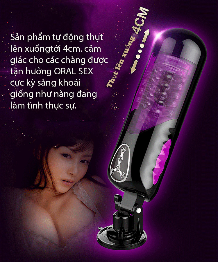 Máy thủ dâm tự động Telescopic Sweetheart cao cấp nam giới