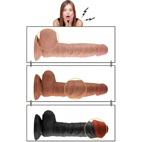 Dương vật giả Lovetoy 8.5 inch rung chân thực cảm giác thật