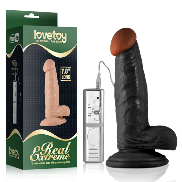 Dương vật Lovetoy mềm mịn 7 inch PVC silicon an toàn
