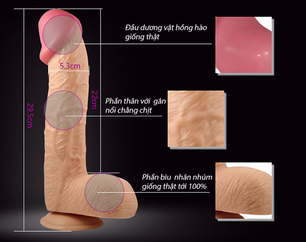 Dương vật giả siêu to LoveToy King hít tường đỉnh cao