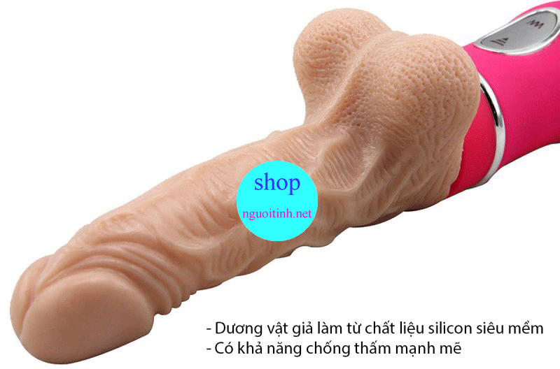 Dương vật giả rung thụt cao cấp USA tạo nhiệt mềm mại