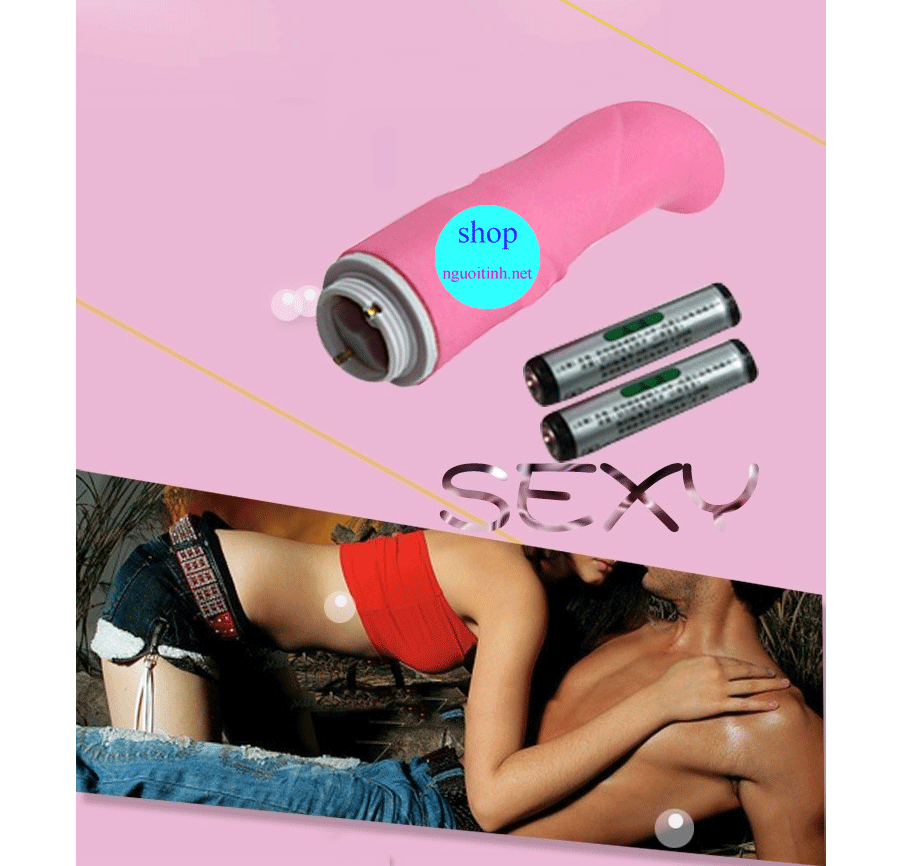 Que rung Silicon cao cấp nhiều tần rung massage điểm G