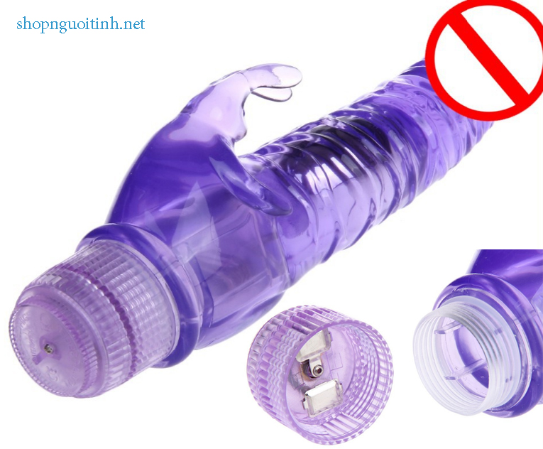 Dương vật 2 pin rung trong suốt thiết kế đa năng kích thích mạnh