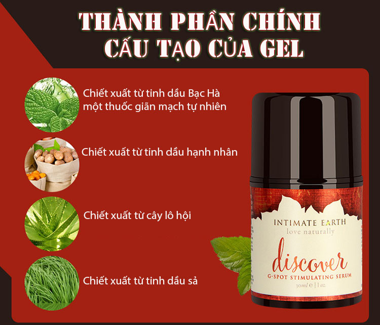 Gel boi tron kich thich diem G Intimate Organics thien nhien