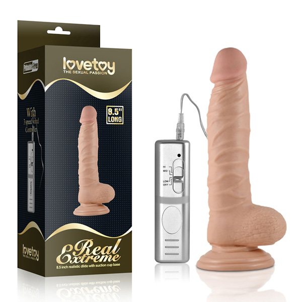 Dương vật giả Lovetoy 8.5 inch rung chân thực cảm giác thật