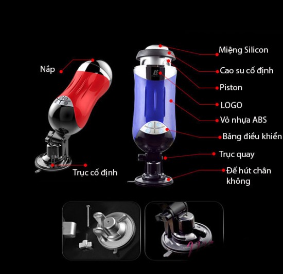 Máy thủ dâm tự động Piston Melrose Cup cao cấp an toàn FDA