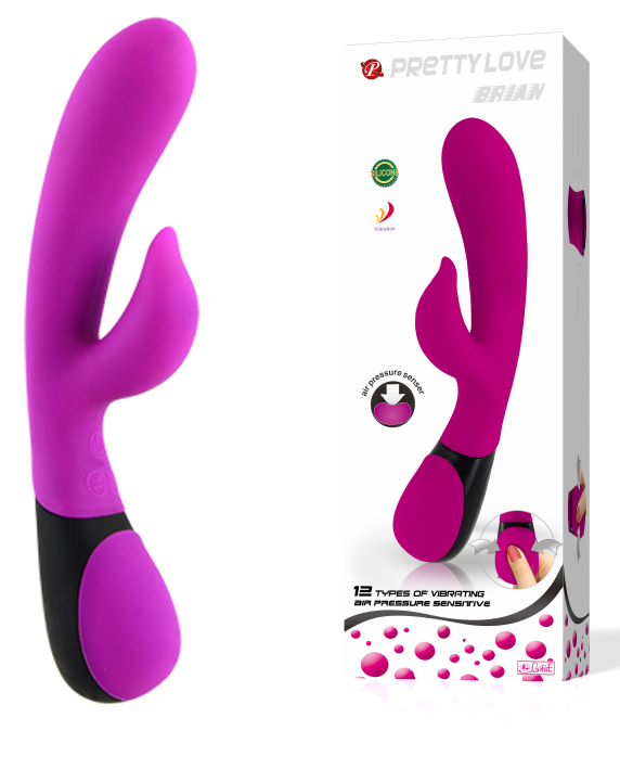 Dương vật silicon đa năng Pretty Love Brain rung ngoáy mê ly