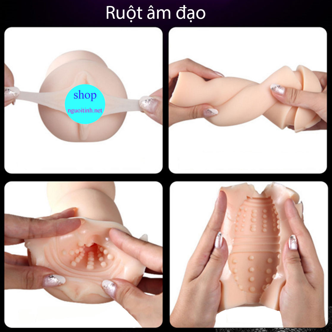 Âm đạo thủ dâm cầm tay hình hỏa tiển thiết kế chắc chắn dễ cầm