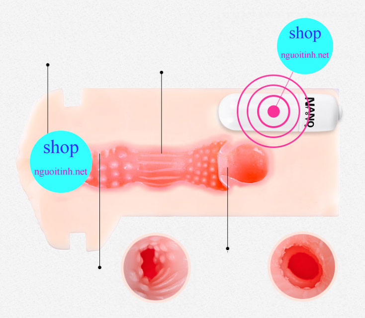 Cốc thủ dâm NaNo toys cao cấp có rung mẫu mới sang trọng