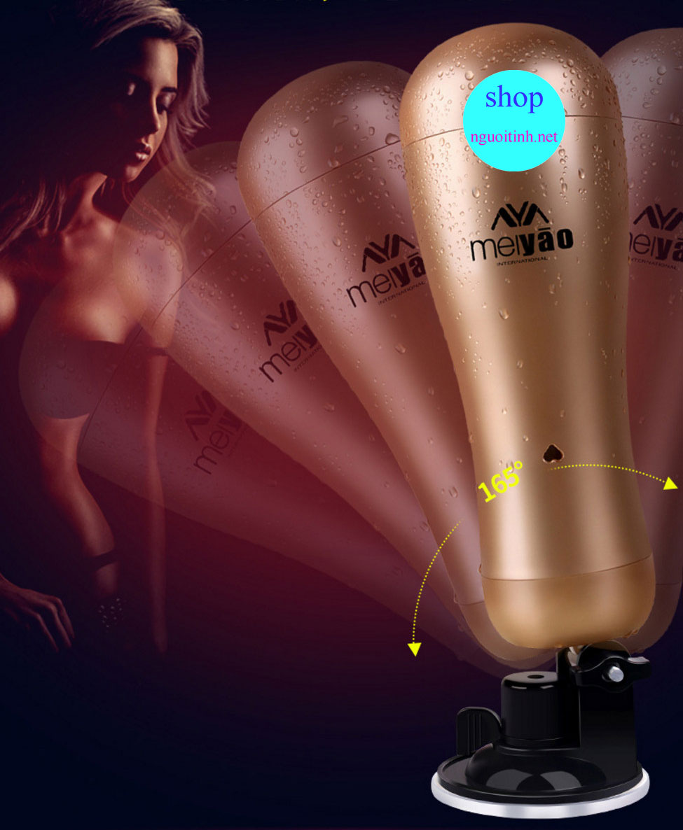 Âm đạo hít tường Meiyao 2 đầu rung mạ xi vàng Âm đạo hít tường Meiyao 2 đầu rung mạ xi vàng