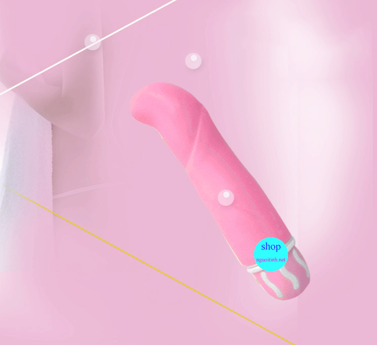 Que rung Silicon cao cấp nhiều tần rung massage điểm G