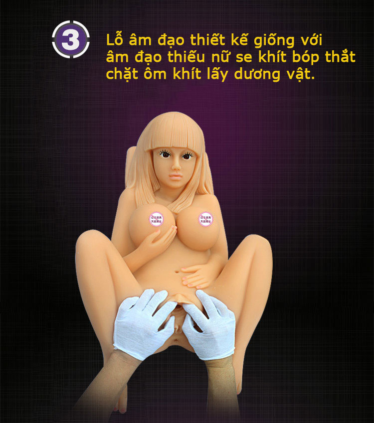 Búp bê Angela tình dục đa năng 3 đường hấp dẫn nam giới