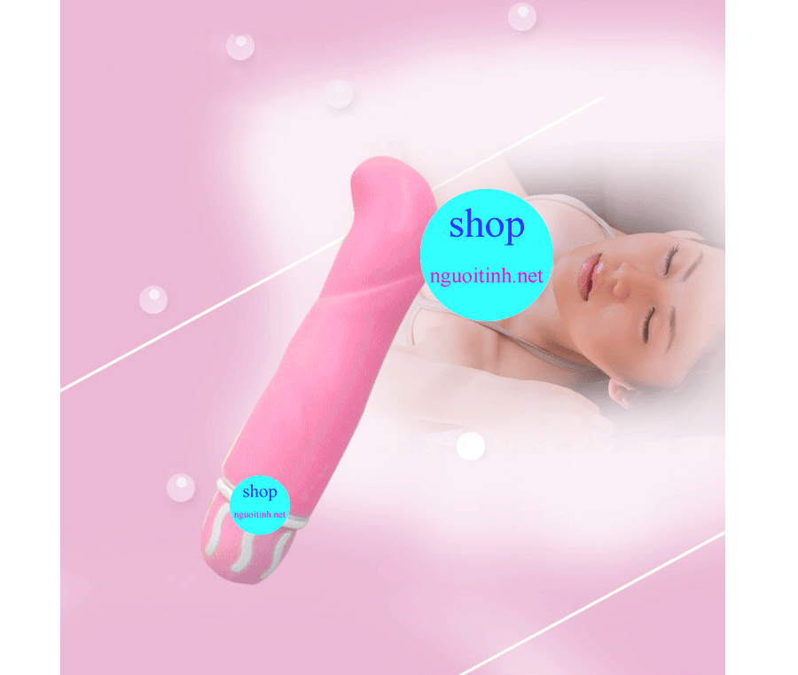Que rung Silicon cao cấp nhiều tần rung massage điểm G