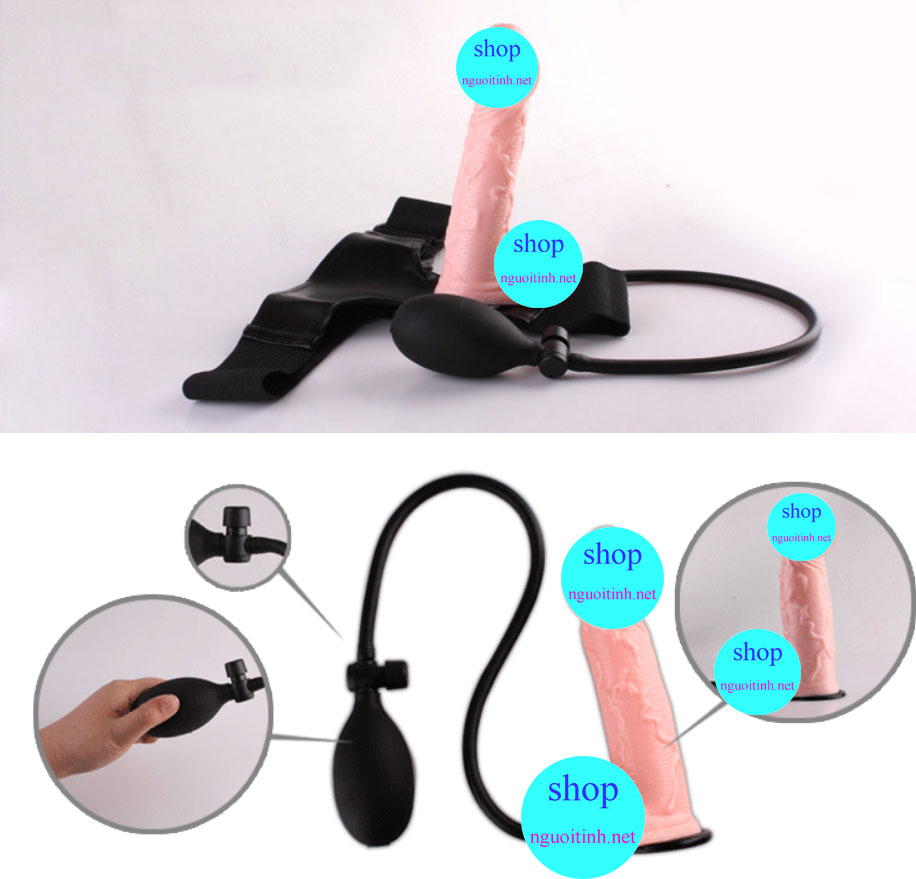 Dương vật đeo bơm hơi Strap-On cho les quan hệ đồng tính cực chất
