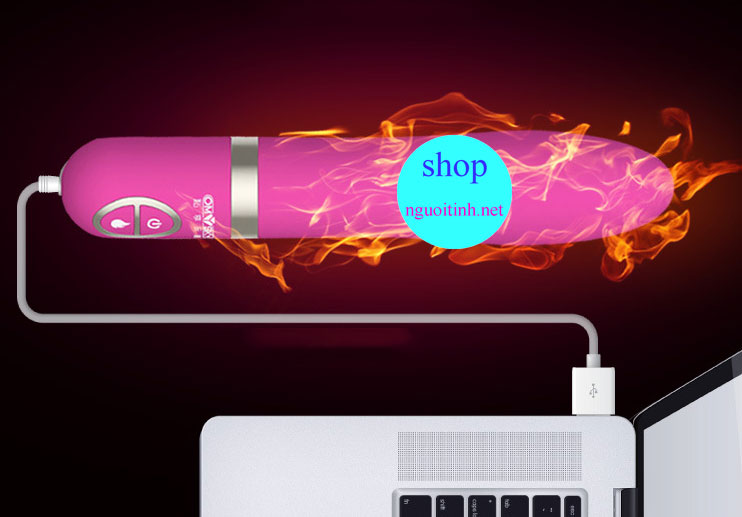 Que rung nhiệt cao cấp đầu dài thon thả đa chế độ rung