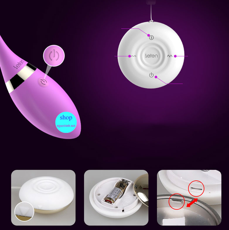 Trứng rung cao cấp LETEN sạc pin rung mạnh kích thích âm đạo