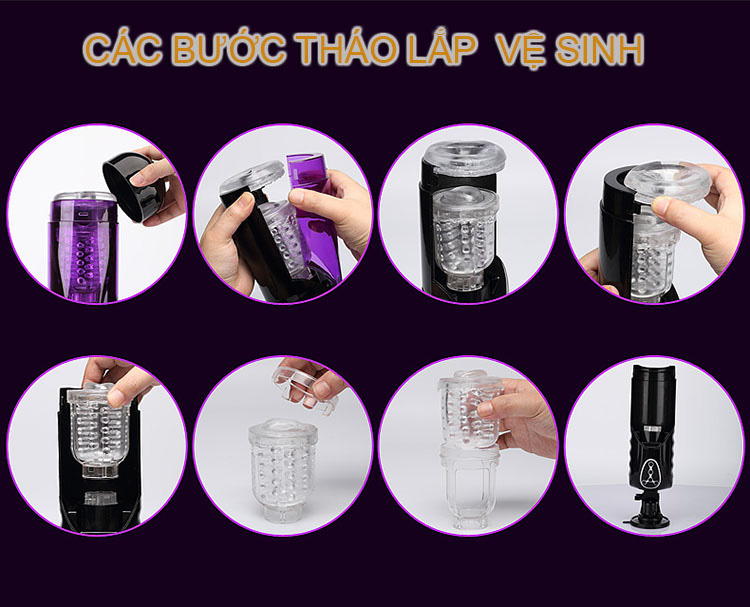 Máy thủ dâm tự động Telescopic Sweetheart cao cấp nam giới