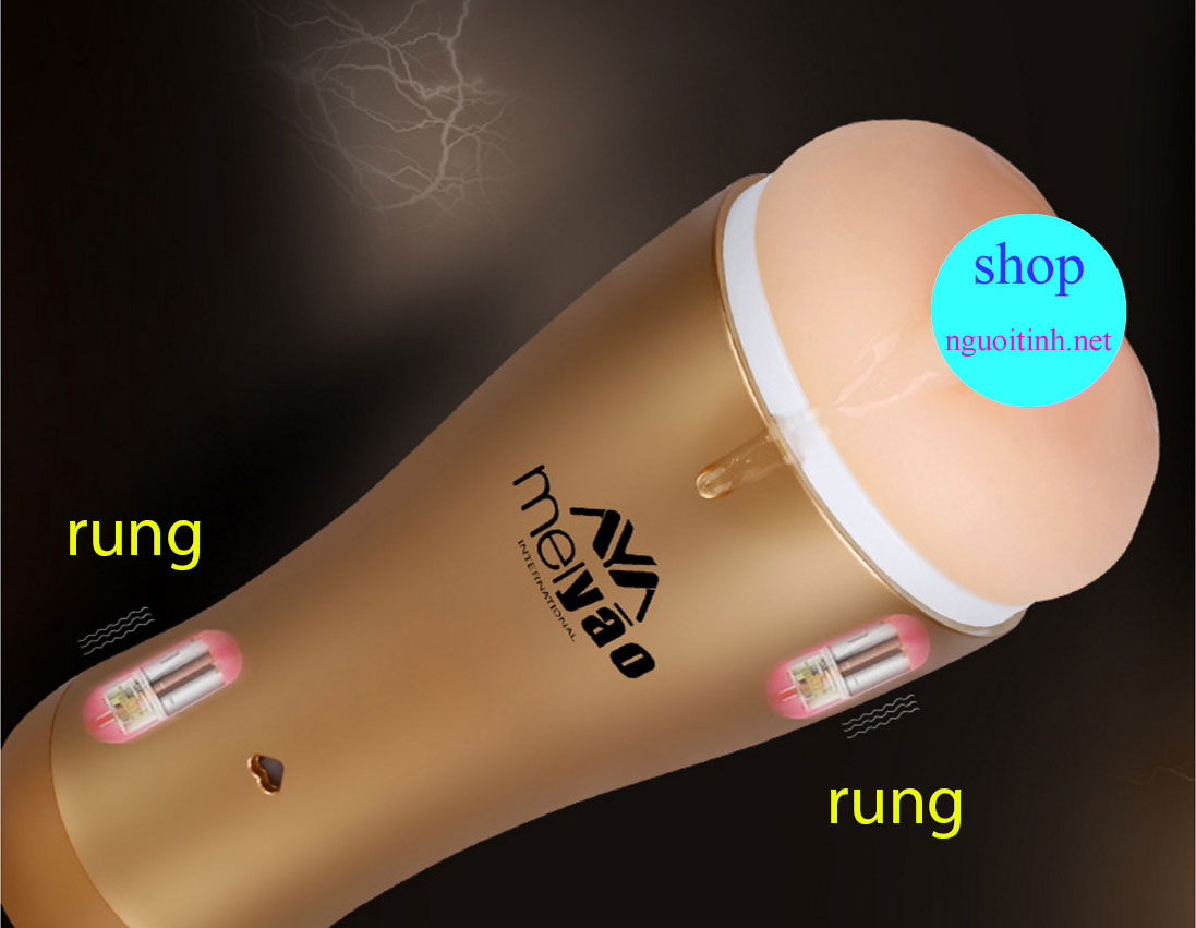 Âm đạo hít tường Meiyao 2 đầu rung mạ xi vàng Âm đạo hít tường Meiyao 2 đầu rung mạ xi vàng