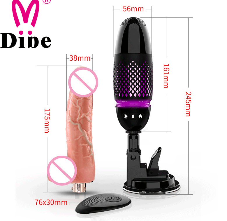 Dương vật gắn tường rung thụt tỏa nhiệt điều khiển từ xa tiện lợi