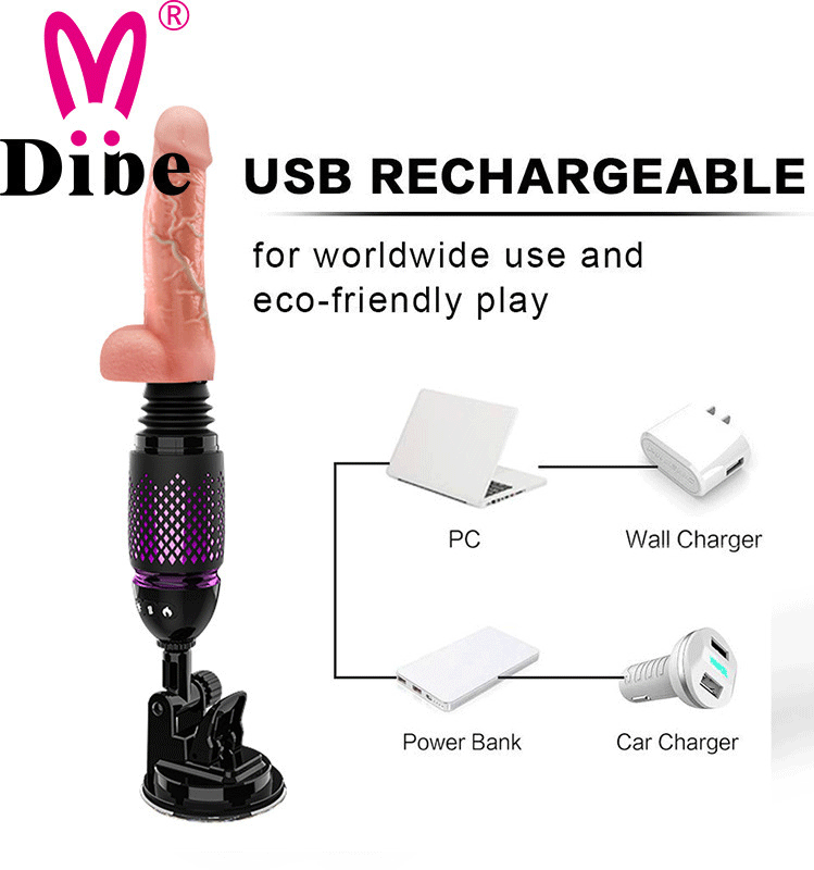 Dương vật gắn tường rung thụt tỏa nhiệt điều khiển từ xa tiện lợi