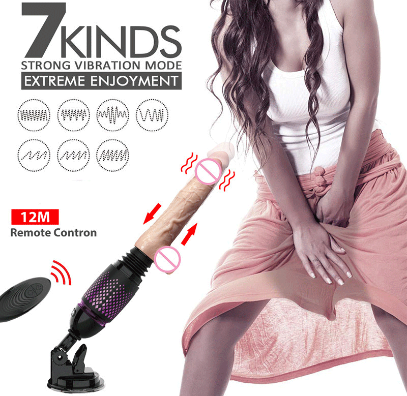 Dương vật gắn tường rung thụt tỏa nhiệt điều khiển từ xa tiện lợi