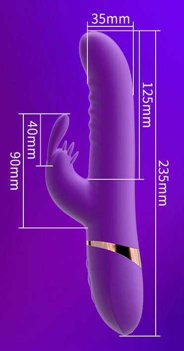 Dương vật đa năng rung ngoái thụt có sưởi ấm silicon y tế cao cấp