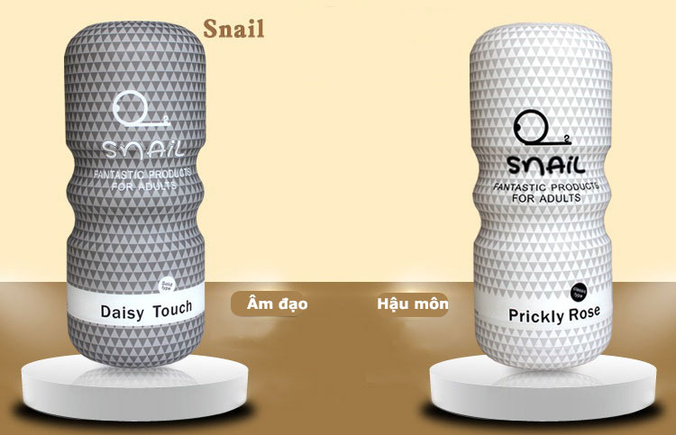 Âm đạo giả silicon Snail cầm tay nhỏ gọn chống viêm nhiễm nam giới