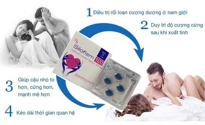 Siloflam 100 cải thiện xuất tinh sớm kéo dài cương dương nam giới