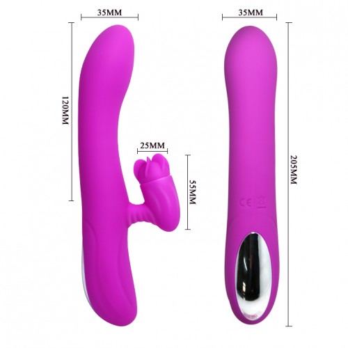 Dương vật kết hợp lưỡi liếm Pretty Love rung mạnh dễ dùng