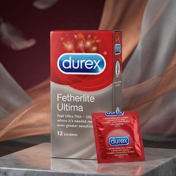 Bao cao su Durex Fetherlite Ultima siêu mỏng 12 chiếc thoải mái dễ chịu 