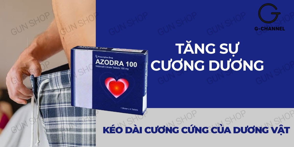  So sánh Azodra 100mg viên uống hỗ trợ cương dương kéo dài thời gian giá tốt